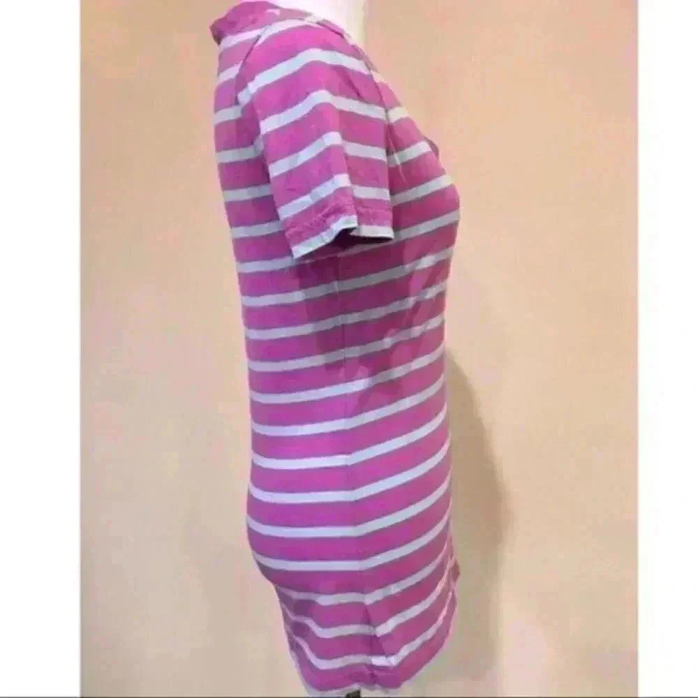 Mossimo Top Size SP Blue Purple Striped V-neck - Picture 3 of 7